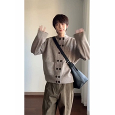 预售款~已下单复古老钱双排扣设计感针织开衫毛衣MY2578批68，男装针织衫/毛衣，星座1411A-6