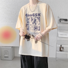 已注册/夏季新款内景高街嘻哈短袖T恤男潮流宽松打底DT00141/P25，男装T恤，电商B316