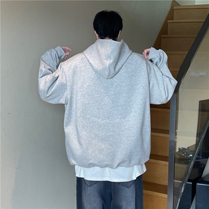 A450-WY7766-P85控129 美式复古印花连帽卫衣宽松男女同款图片