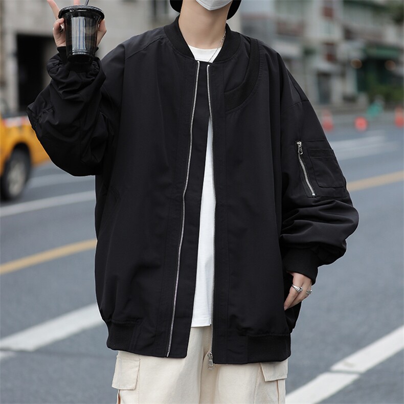 现货春季新款美式潮牌棒球服外套男复古宽松飞行员夹克W7664-P58,男装夹克,星座512-4