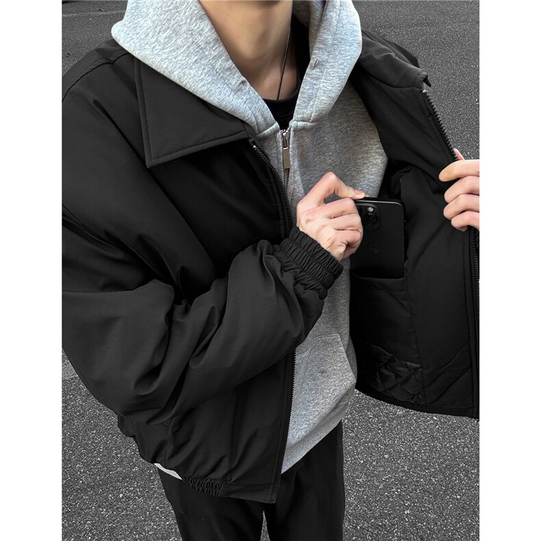 大货冬季飞行服夹克棉服加厚外套男装宽松翻领棉衣S374特批75,男装夹克,电商A233-1