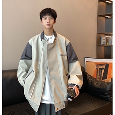 港风模特肩膀民族风大码M-5XL夹克男情侣皮衣外套JK8756P110控149，男装民族服装，星座227-7