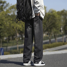 美式潮流高街复古宽松水洗牛仔裤KN01P50，男装牛仔裤，电商D325