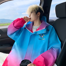 渐变玫红蓝色
