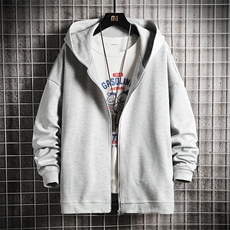 KS21150-P38加绒款-P43连帽开衫卫衣男运动外套大码班服网格，男装卫衣，电商A040A