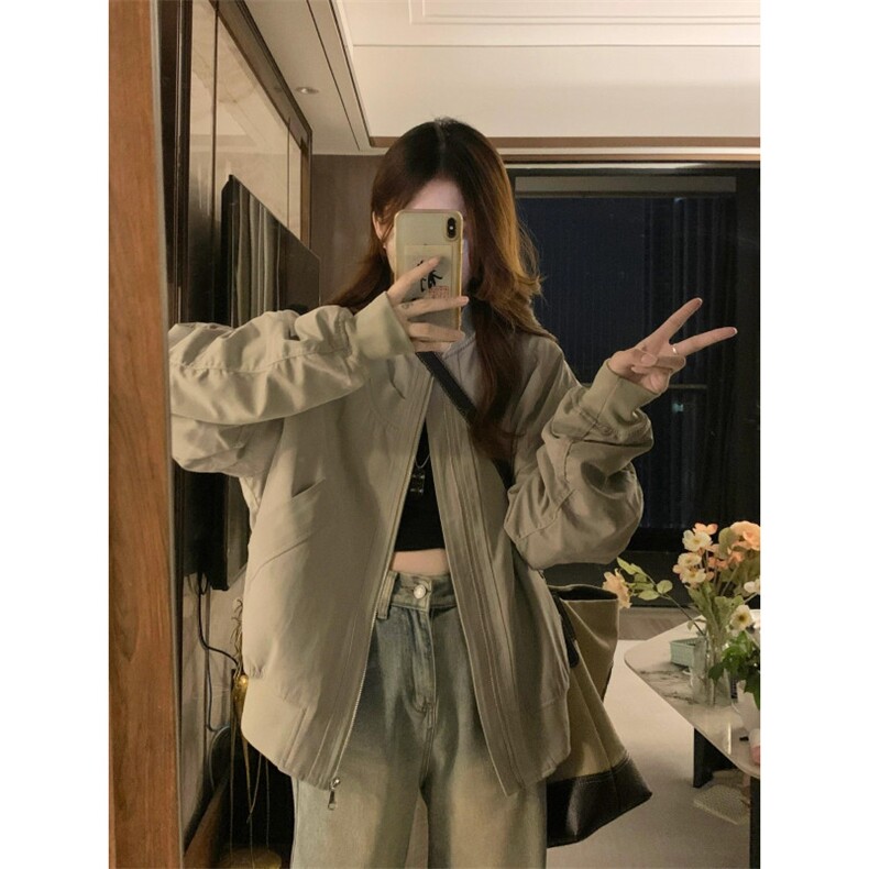 【有货】cleanfit棒球服外套高级感痞帅飞行员夹克JH8820LL-P58图片