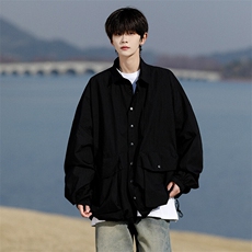8XL-M轻薄透气防晒衬衫廓形外套大码夏季冰丝多口袋衬衣JK5203P50，男装夹克，电商B238