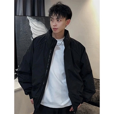 现货美式高街休闲夹克冬季三防立领纯色户外工装加厚棉服外套，男装夹克，电商A486