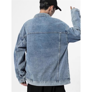 牛仔外套男宽松上衣服痞帅潮流春秋季休闲百搭工装夹克GA8824 P56图片