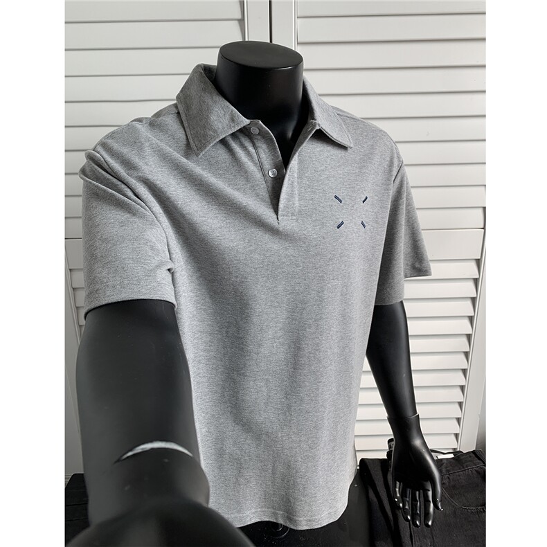 主推马吉拉绣花重磅POLO衫短袖T恤宽松翻领上衣男H1073特P35，男装T恤，电商A341