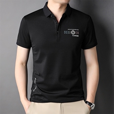 POLO衫男士短袖t恤翻领2023夏季新款潮牌休闲商务男装上衣，男装T恤，电商B212（原钱塘6029）