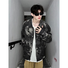 网络图现货扎染牛仔夹克外套RJ27-P95，男装夹克，星座1005-4