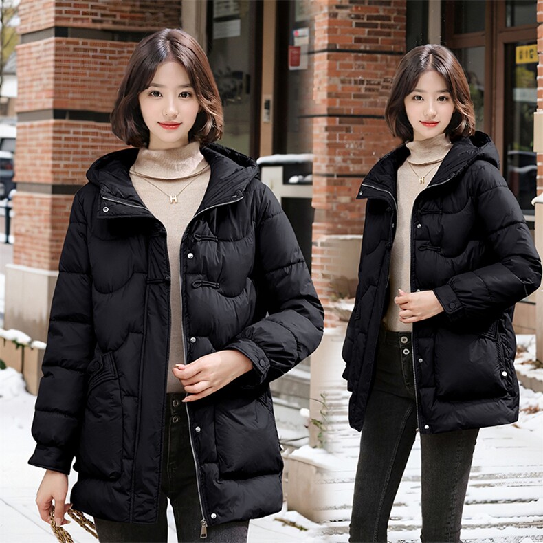 4色可选羽绒棉服女短款棉袄冬季韩版宽松面包服连帽棉衣外套,女装棉衣/棉服,雪樱依海