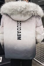 羽绒服男2020冬季新款潮牌渐变色外套短款DS620T，男装羽绒服，电商A102