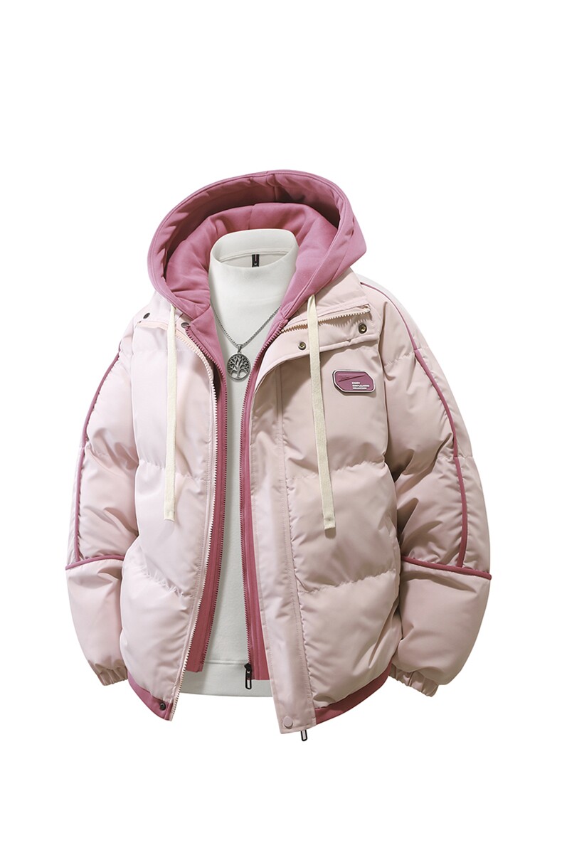 面包服男棉衣假两件冬季宽松连帽外套加厚保暖棉服MY0888-P82,男装棉衣,星座610（原A335）