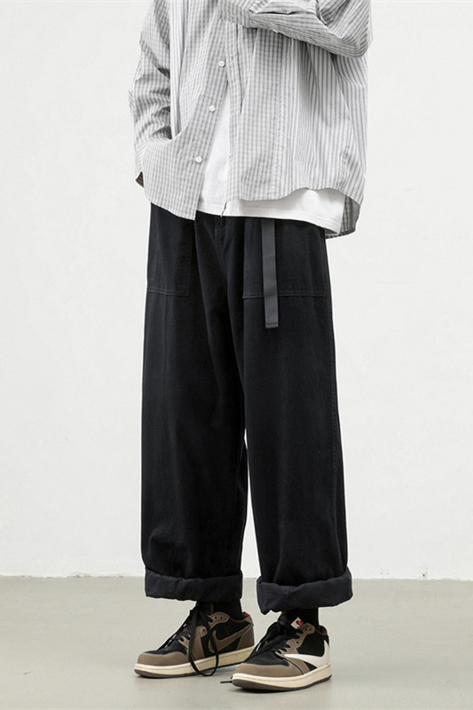 新款卡扣水洗工装休闲裤大码M~5XLXZ604-KG60-P50控68,男装工装外套,星座604