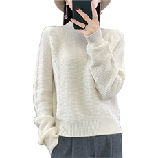 半高领羊毛衫女短款2024年新款秋冬季加厚内搭洋气网红修身显瘦，女装羊毛衫，蒙特羊绒