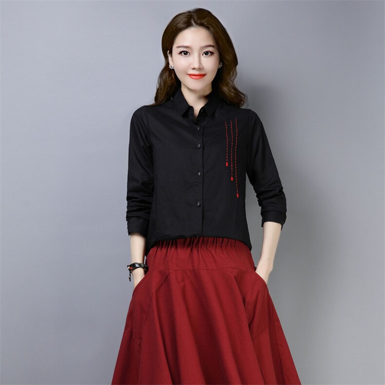 流长袖中长款各组口袋衬衫2021年春季休闲时尚潮，女装衬衫，小林双子