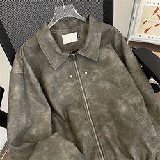 麂皮绒双层工装夹克男宽松痞帅潮牌外套JK0939-P78，男装夹克，星座308B-1
