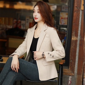 小西装外套女2025春秋装新款韩版时尚气质职场短款长袖女士小西服图片