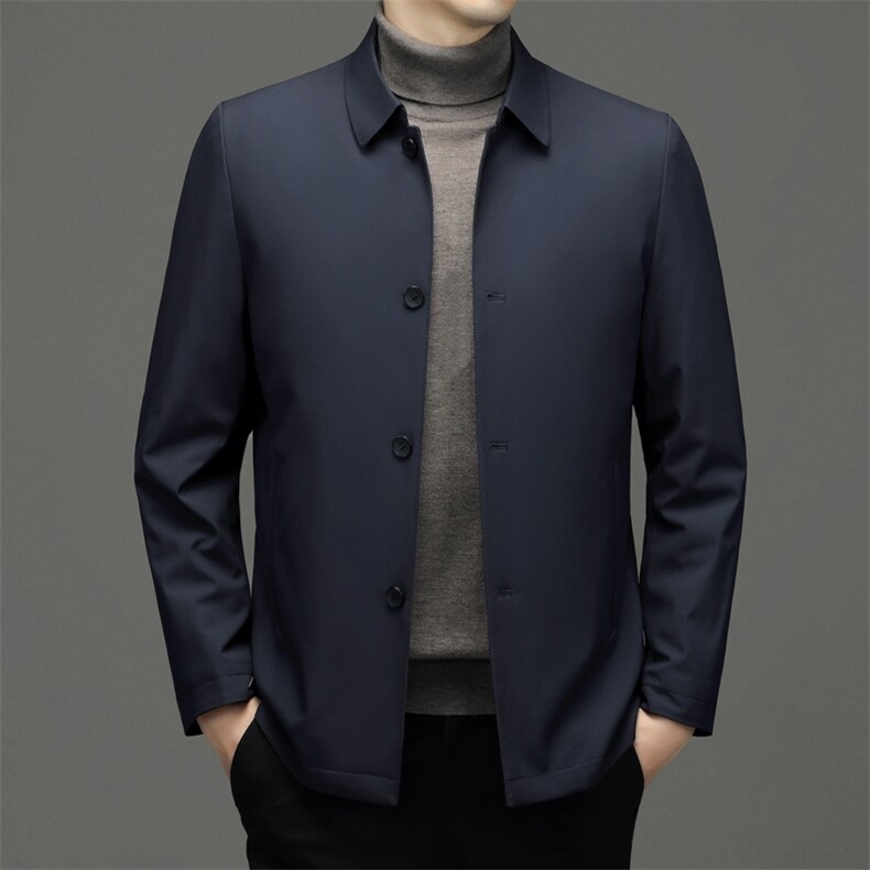 CDY7513钱塘2020-2秋冬中老年男士翻领休闲羽绒服外套货稳P200,男装羽绒服,钱塘207-2