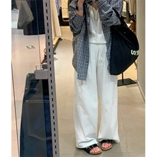 格纹衬衫男女2025韩系小个子宽松慵懒防晒衬衣复古百搭长袖上衣，男装衬衫，星座601-1