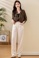 海宁皮衣女真皮绵羊皮2025年新款休闲短款高端皮夹克女士外套春秋，女装皮衣，江南女神