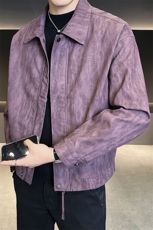 美式皮衣男2026新款秋季复古潮牌宽松机车皮夹克A313-2582-P165，男装夹克，电商A313