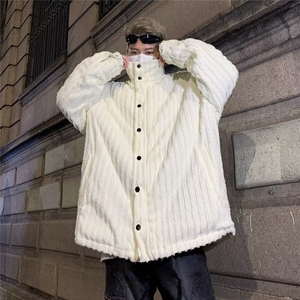编制布小香风外套立领米白翻领黑色M~XXL JW9307图片