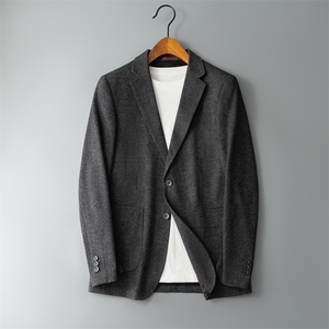 2025男士休闲新款西装商务休闲西服格纹外套，男装西服，电商D225