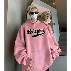 抖音得物供货提供视频秋冬重磅美式麂皮绒连帽卫衣JLM18，男装卫衣，电商A486
