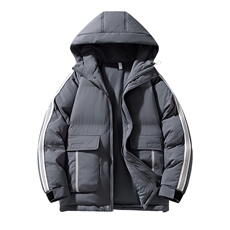 男士棉衣户外青少年连帽冲锋衣口袋棉服外套，男装棉衣，星座1206-1（原A206-1）