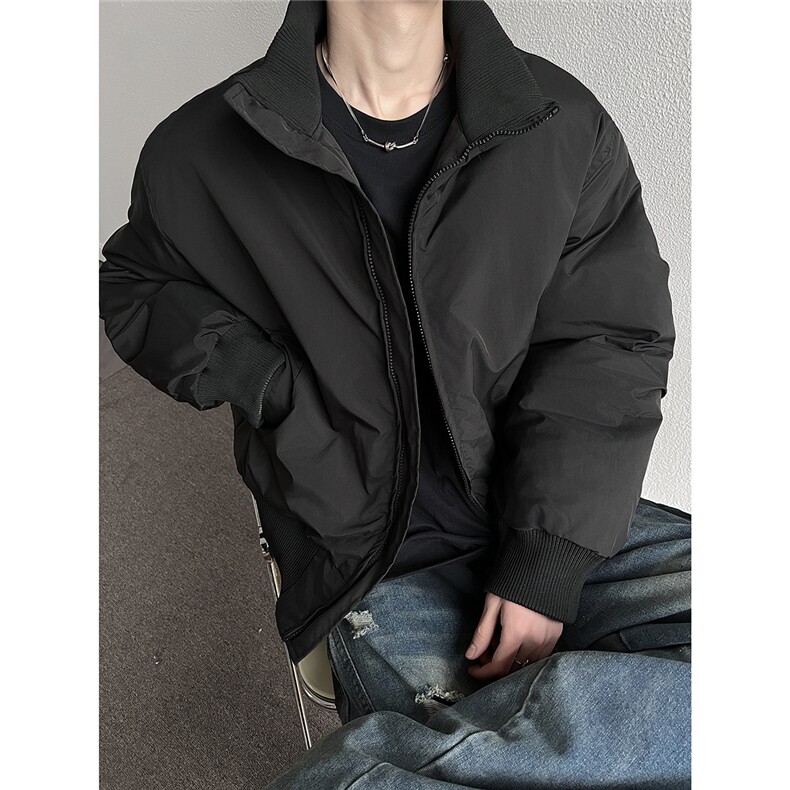 立领短款棉服外套男宽松冬季加厚休闲短款棉衣A166-MF2225-特P80,男装棉衣,电商A166