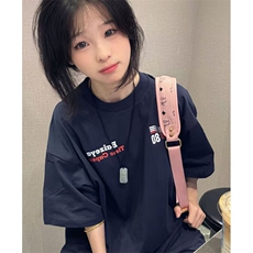 复古高街重磅时尚短袖t恤女夏季百搭潮流宽松字母印花上衣TC1425，男装T恤，星座1116A（原606A-3）
