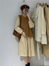 马甲?连衣裙两件套，女装马甲，驿谷