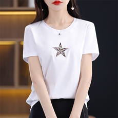 彩色五角星-白色