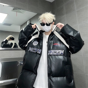 皮棉服冬季宽松港风棉衣立领冬装棉袄外套男MY2411-特P100控168图片