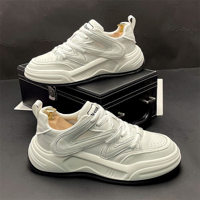 欧洲站松糕厚底老爹鞋男士夏季运动休闲鞋子时尚透气小白鞋，男鞋休闲鞋，星座1407-6