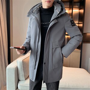 主推 90%白鸭绒M-8XL大码中长羽绒服 109-2198-P205图片