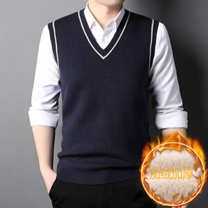 爸爸装毛衣马甲中年男士背心中年人针织衫老人坎肩马夹HPN997-P80，男装背心/马甲，电商B212（原钱塘6029）