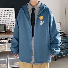JK01-P45港风连帽夹克春季男潮流大码开衫男休闲外套男，男装夹克，电商B367