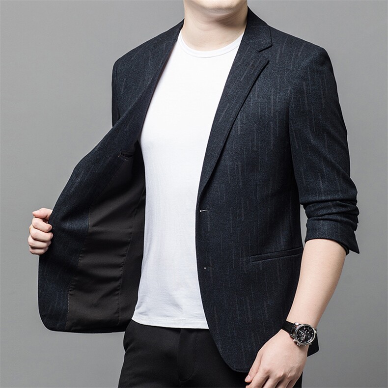 Y6636钱塘2020-2中青年男士秋装薄款时尚休闲简约西装外套P145，男装西服，钱塘207-2