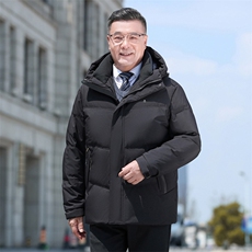 90%鸭绒羽绒服男加厚短款大鹅冬季极寒保暖外套H85-P245388元，男装羽绒服，星座1210A