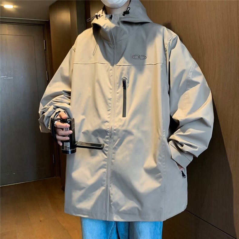 日系冲锋衣男春秋外套新款美式复古潮牌机能风工装夹克,男装夹克,星座716-2