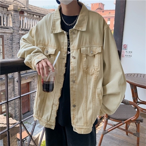 牛仔外套男美式高街工装夹克春秋潮牌bf痞帅炸街上衣JK08915-P75图片