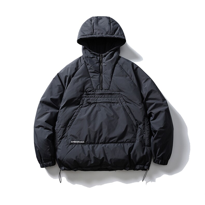 南夏乔装2025冬季新款日系立体贴袋90白鸭绒羽绒袄复古连帽羽绒服图片