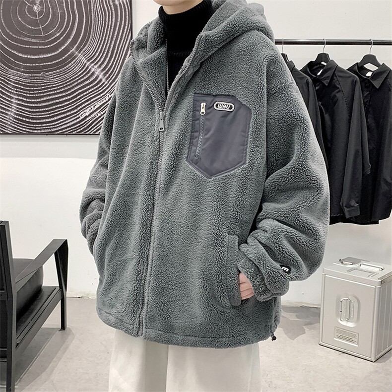 冬装青少年加绒加厚棉衣港风百搭羊羔绒外套男女915-P105控价138,男装棉衣,电商A441-1