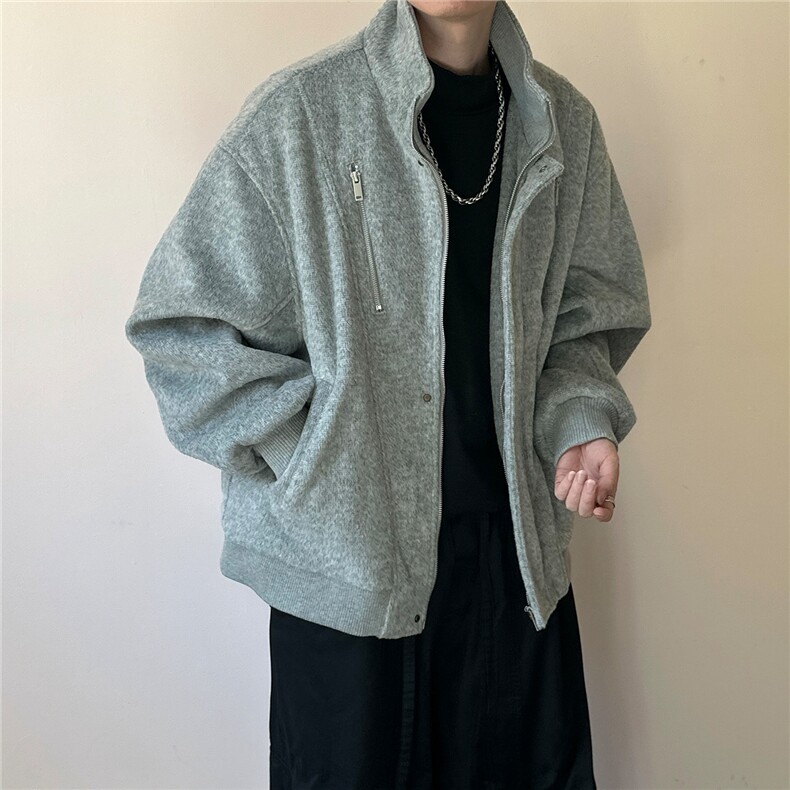 现货立领羊毛呢夹克外套秋冬加厚呢大衣A351-AJ2602-P125,男装夹克,电商A351
