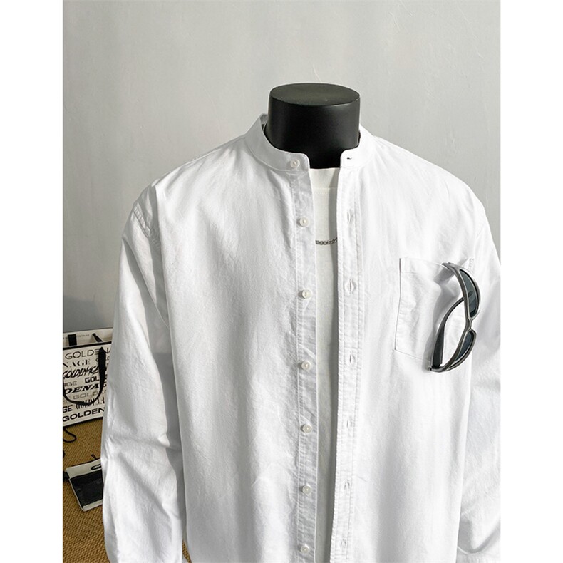 100棉立领衬衫222-2-CS100-P38，男装衬衫，星座222-2（原202-8）