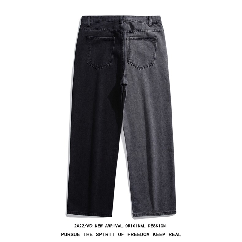 k797-P58-M-5XL白底得物美式牛仔裤大码长裤阔腿,男装牛仔裤,星座103A